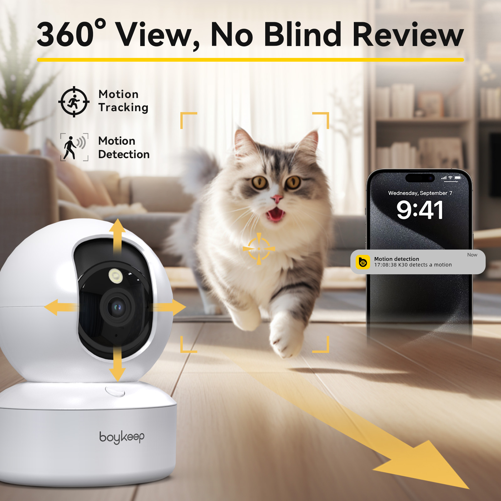 Eufy Camera E220 - Caméra pour chien Boykeep 2K avec