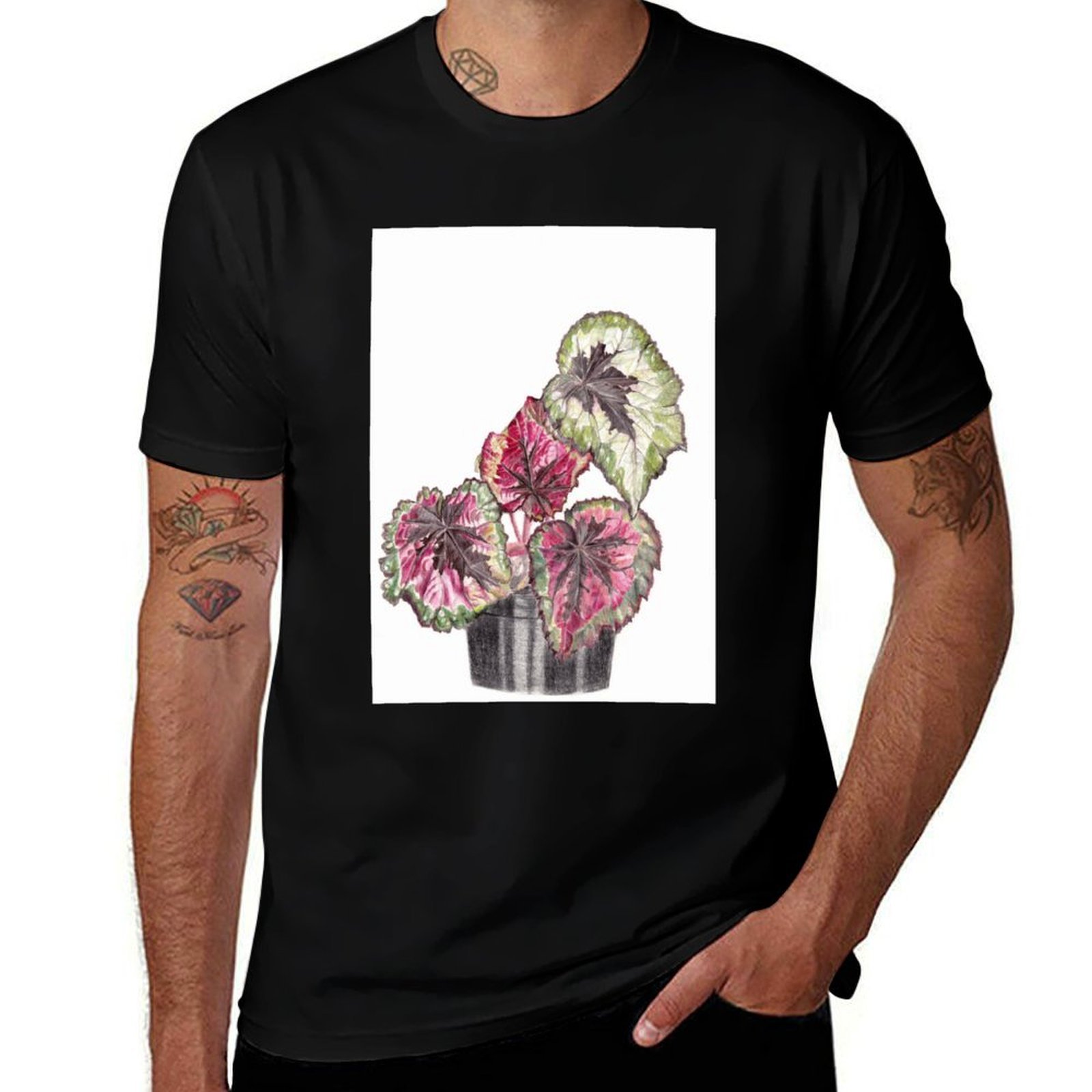 T-shirt Begonia Rex confortabl - Begonia Rex avis et prix